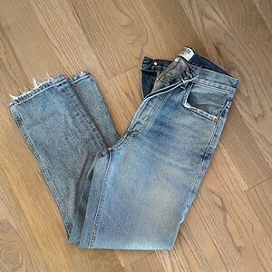 AGOLDE Riley High Rise Straight Crop Jeans 24